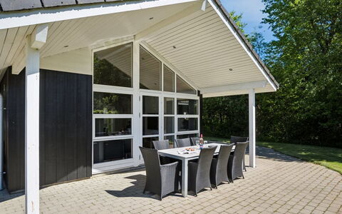 Gunva - 30Km from the Sea: Porch, Door, Shade, Ceiling, Cottage, Outdoor Structure, Estate, Deck, Yard, Hardwood