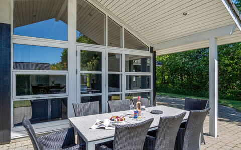 Gunva - 30Km from the Sea: Door, Shade, Porch, Outdoor Furniture, Ceiling, Patio, Outdoor Structure, Awning, Deck, Chair