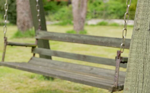 Gabi - 30Km from the Sea: Wood, Swing, Outdoor Bench, Groundcover, Trunk, Woody Plant, Garden, Park, Shade, Lawn