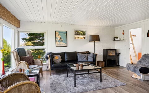 Sölvy - 300M from the Sea: Interior Design, Furniture, Flooring, Wood, Ceiling, Couch, Wood Flooring, Floor, Living Room, Home