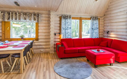 Rukanlyhty: Wood, Interior Design, Home, Furniture, Ceiling, Cottage, Living Room, Room, Log Cabin, Wood Stain