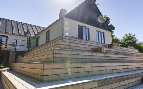 Agir - 200M from the Sea: Wood, Roof, Architecture, Home, House, Cottage, Siding, Hardwood, Slope, Estate