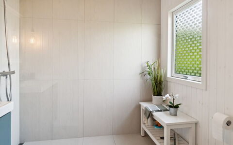 Manko - 250M from the Sea: Flooring, Wall, Interior Design, Floor, Bathroom, Ceiling, Plumbing Fixture, Tile, Room, Plumbing