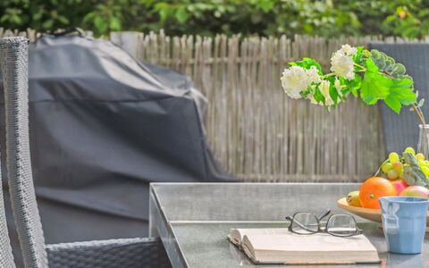 Manko - 250M from the Sea: Furniture, Outdoor Furniture, Flowerpot, Garden, Outdoor Table, Shade, Chair, Houseplant, Design, Cushion