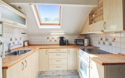Ofrath - 30Km from the Sea: Kitchen, Countertop, Flooring, Wood, Interior Design, Ceiling, Cabinetry, Floor, Kitchen Appliance, Plumbing Fixture