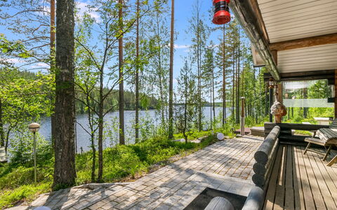 Villa Torni: Wood, Flooring, Floor, Furniture, Wood Flooring, Interior Design, Bunk Bed, Room, Wood Stain, Hardwood