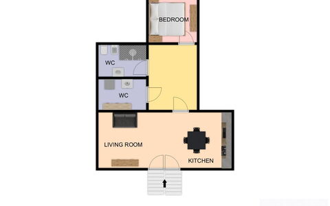 Suite Oltremare: Floor, Design, Living Room