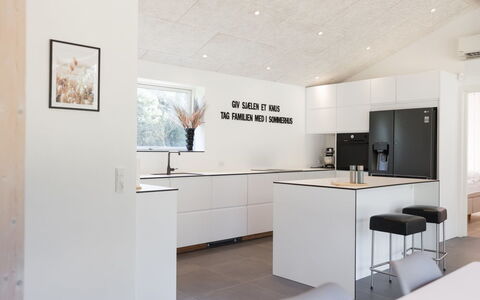 Nico - 600M from the Sea: Flooring, Interior Design, Kitchen, Floor, Furniture, Wood, Countertop, Ceiling, Cabinetry, Light Fixture