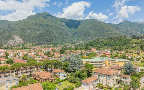 Camaiore 697: Food, Sky, Table, Tableware, Mountain, Cloud, Plant, Furniture, Green, Natural Landscape