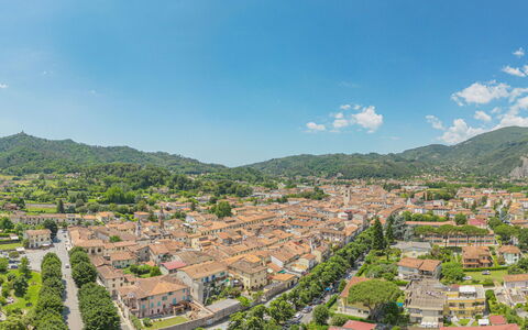 Camaiore 697: Food, Sky, Table, Tableware, Mountain, Cloud, Plant, Furniture, Green, Natural Landscape
