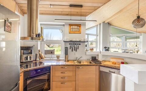 Ljuba - 1.3Km from the Sea: Kitchen, Countertop, Interior Design, Kitchen Appliance, Flooring, Cabinetry, Wood, Furniture, Ceiling, Major Appliance