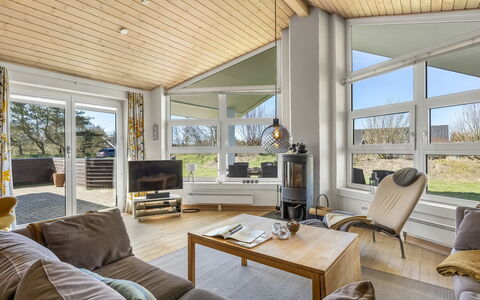 Ljuba - 1.3Km from the Sea: Interior Design, Flooring, Wood, Ceiling, Couch, Floor, Living Room, Furniture, Wood Flooring, Room