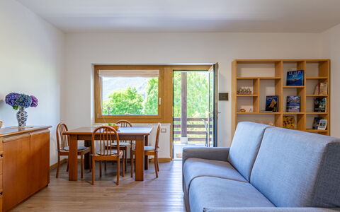 Angelina House: Furniture, Table, Azure, Wood, Architecture, Plant, Living Room, Floor, Flooring, Couch