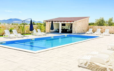 Sv. Filip i Jakov 400: Swimming Pool, Outdoor Furniture, Resort, Furniture, Composite Material, Chair, Tile, Sunlounger, Flagstone, Umbrella