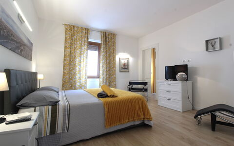 Comfort Apartment, Welness, Terrace: Furniture, Cabinetry, Comfort, Building, Wood, Interior Design, Bed Frame, Bed, Architecture, Floor