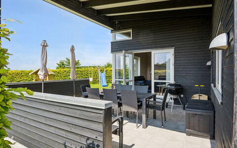 Gloria - 500M from the Sea: Porch, Outdoor Furniture, Deck, Shade, Chair, Hardwood, Balcony, Plank, Walkway, Boardwalk