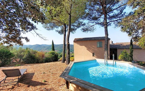 Le Belvédère D'Estelle: Blue, Swimming Pool, Composite Material, Shade, Resort, Outdoor Furniture, Eco Hotel, Water Feature, Thermae, Villa