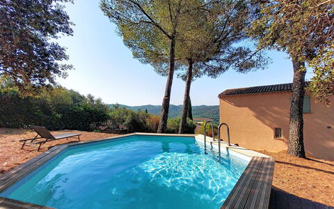 Le Belvédère D'Estelle: Swimming Pool, Blue, Outdoor Furniture, Composite Material, Resort, Shade, Eco Hotel, Thermae, Water Feature, Sunlounger