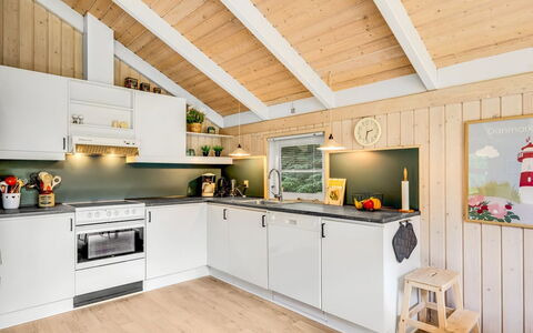 Amundi - 500M from the Sea: Wood, Ceiling, Interior Design, Kitchen, Flooring, Home, Countertop, Furniture, Floor, Cabinetry