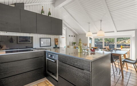 Emin - 700M from the Sea: Kitchen, Flooring, Wood, Countertop, Cabinetry, Major Appliance, Interior Design, Kitchen Appliance, Floor, Ceiling