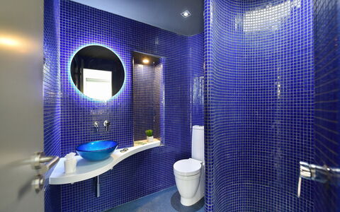 New Velsuites Ii: Mirror, Plumbing Fixture, Property, Purple, Blue, Bathroom, Sink, Azure, Interior Design, Architecture