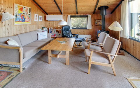 Srebrenka - 1.2Km from the Sea: Wood, Furniture, Ceiling, Interior Design, Couch, Flooring, Living Room, Floor, Room, Home
