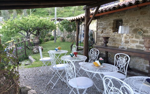 San Noto House With Pool Ac Wifi: Plant, Furniture, Property, Table, Chair, Building, Tree, Outdoor Furniture, Outdoor Table, Shade