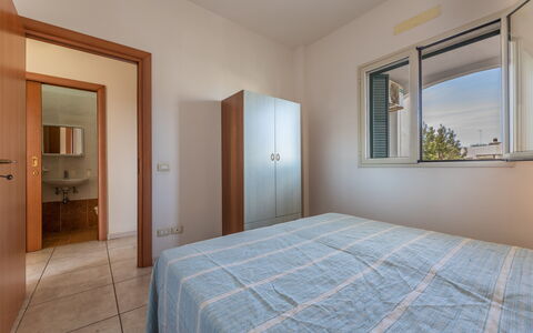 Andromeda Apartment In Gallipoli: Mirror, Furniture, Property, Building, Window, Azure, Wood, Door, Lighting