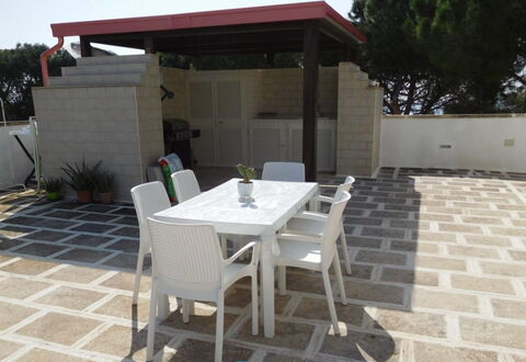 Loft San Giovanni in Gallipoli: Furniture, Property, Table, Chair, Building, Shade, Sky, Outdoor Furniture, Tree, Interior Design