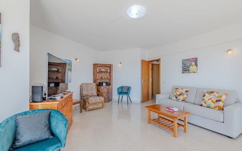Excellent Seafront & Seaview: Flooring, Interior Design, Floor, Furniture, Ceiling, Apartment, Chair, Living Room, Kitchen & Dining Room Table