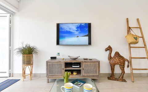 Charca Iii: Furniture, Property, Table, Azure, Building, Houseplant, Wood, Interior Design, Architecture