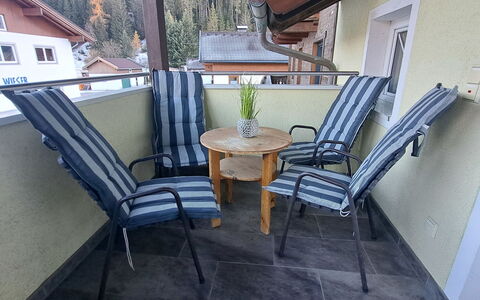Hollersbach im Pinzgau 14: Furniture, Building, Plant, Wood, Chair, Interior Design, Shade, Outdoor Furniture, Porch, Window