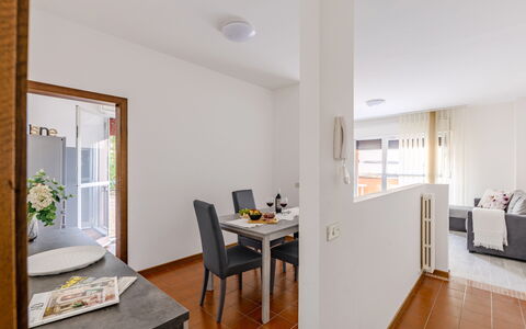 Fano Suite Apartment: Furniture, Table, Plant, Chair, Building, Wood, Interior Design, Orange, Houseplant, Window