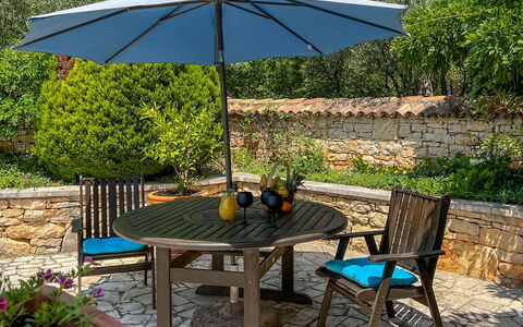 Bepo: Plant, Furniture, Table, Umbrella, Outdoor Table, Shade, Tree, Outdoor Furniture, Rectangle, Leisure
