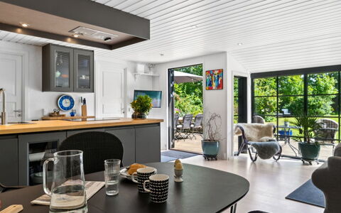 Bedine - 1.3Km from the Sea: Furniture, Interior Design, Wood, Flooring, Ceiling, Kitchen, Floor, Table, Chair, Lighting