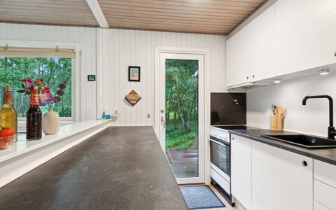 Franja - 120M from the Sea: Wood, Flooring, Countertop, Kitchen, Interior Design, Floor, Kitchen Appliance, Major Appliance, Furniture, Ceiling