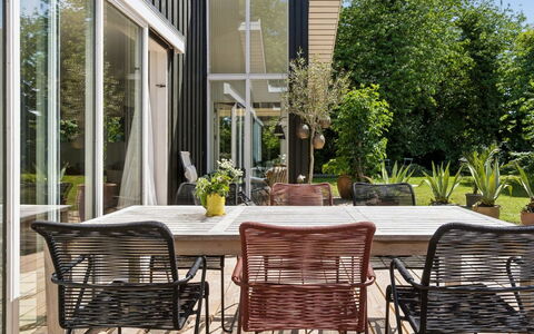 Ivar - 150M from the Sea: Furniture, Interior Design, Flooring, Floor, Ceiling, Room, Chair, Table, Apartment, Kitchen & Dining Room Table