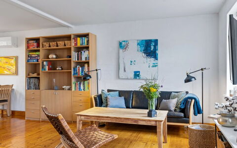 Huno - 2Km from the Sea: Furniture, Interior Design, Flooring, Floor, Couch, Wall, Living Room, Wood Flooring, Room, Wood