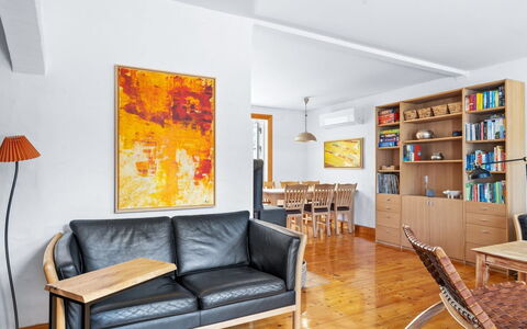 Huno - 2Km from the Sea: Furniture, Interior Design, Flooring, Floor, Couch, Wall, Wood, Wood Flooring, Room, Living Room