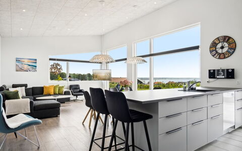 Alka - 500M from the Sea: Furniture, Interior Design, Flooring, Floor, Kitchen, Chair, Wood, Ceiling, Wood Flooring, Countertop