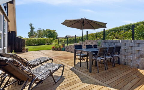 Enida - 350M to the Fjord: Wood, Furniture, Outdoor Furniture, Wood Flooring, Chair, Deck, Hardwood, Outdoor Table, Garden, Shade