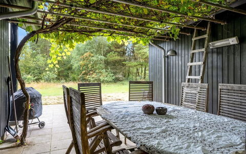 Trena - 1.2Km to the Fjord: Wood, Furniture, Outdoor Furniture, Shade, Outdoor Table, Garden, Chair, Backyard, Outdoor Structure, Yard