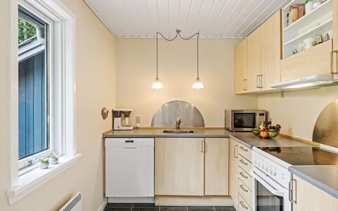 Ljiljana - 2Km from the Sea: Interior Design, Flooring, Ceiling, Wood, Countertop, Plumbing Fixture, Kitchen, Major Appliance, Floor, Kitchen Appliance