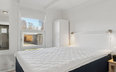 Soeren - 300M from the Sea: Bedroom, Bedding, Bed, Bed Sheet, Interior Design, Floor, Linens, Flooring, Ceiling, Bed Frame