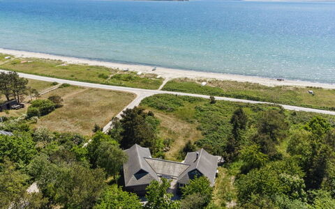 Klint - 25M from the Sea: Roof, Home, Door, Cottage, Shade, Siding, Yard, Estate, Backyard
