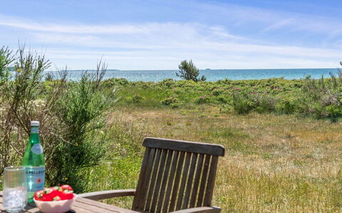 Klint - 25M from the Sea: Roof, Home, Door, Cottage, Shade, Siding, Yard, Estate, Backyard