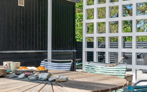 Klint - 25M from the Sea: Roof, Home, Door, Cottage, Shade, Siding, Yard, Estate, Backyard