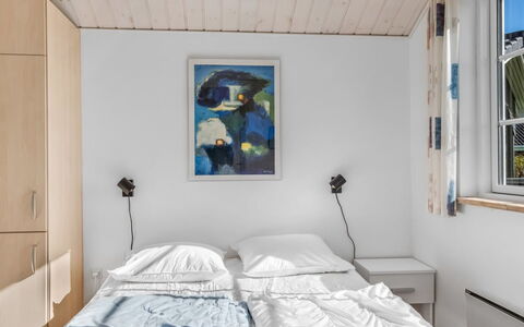 Winona - 600M from the Sea: Wall, Bedroom, Interior Design, Wood, Bed, Ceiling, Bed Sheet, Floor, Furniture, Room