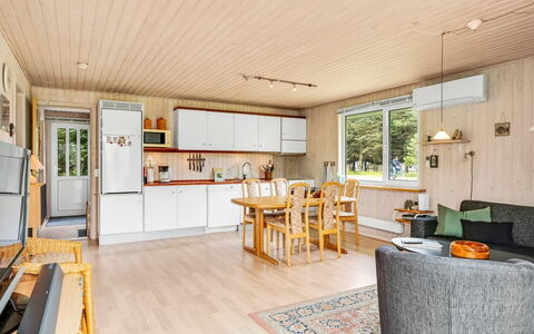 Gisella - 900M from the Sea: Wood, Ceiling, Home, Furniture, Floor, Cottage, Room, Hardwood, Wood Stain, Living Room