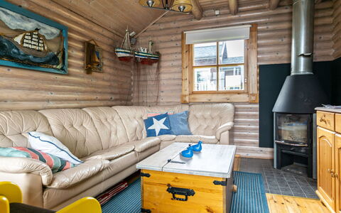 Villa Sirpia: Wood, Furniture, Home, Log Cabin, Cottage, Room, Ceiling, Wood Stain, Living Room, Hardwood